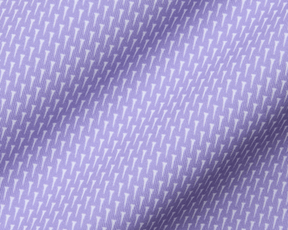 Close-up of The Hicks Shirt: Tudor, highlighting its woven fabric with geometric T-shaped motif, showcasing quality and performance-enhancing features like moisture wicking and UPF 50+ protection.