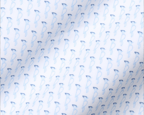 The Sprague Boys Shirt: Vista Blue & Pacific Blue