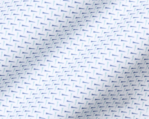 The Cromwell Shirt: Cascade Green & Pacific Blue