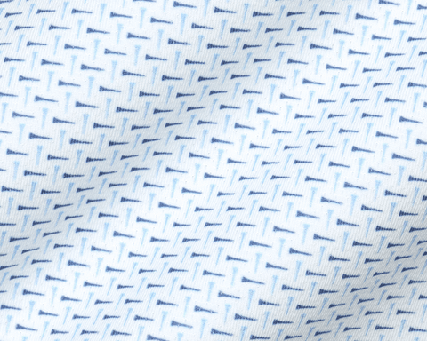 The Cromwell Shirt: Vista Blue & Pacific Blue