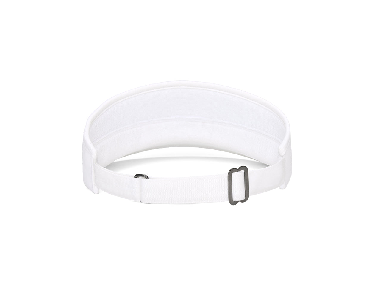 Back view of Holderness & Bourne Yale Golf Course White Visor