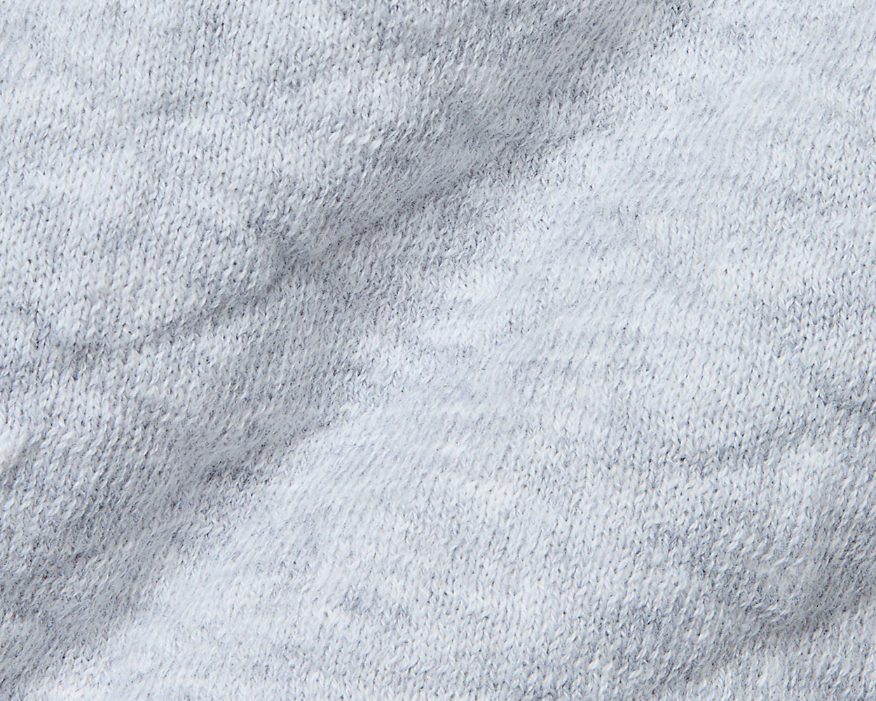 Close-up of The Wallace Boys Hoodie Sweater: Heathered Gray, showcasing the soft, loop-back knit texture of the breathable Egyptian cotton fabric.
