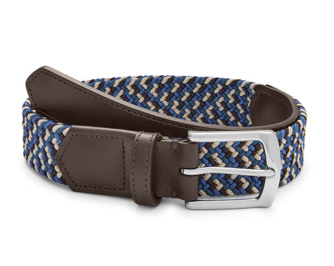 Holderness & Bourne Blue And Brown Multicolor Belt 