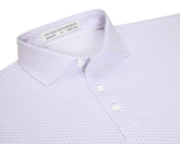 The Atwood Shirt: Tudor features a point collar, three-button placket, and herringbone print, offering comfort and performance with moisture wicking and sun protection.