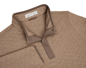Holderness & Bourne Brown Half Snap Pullover