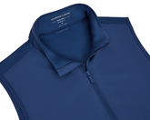 The Swenson Vest: Andover features a sleeveless, zip-up design with a standing collar, made of performance fabric for warmth and breathability on the golf course.