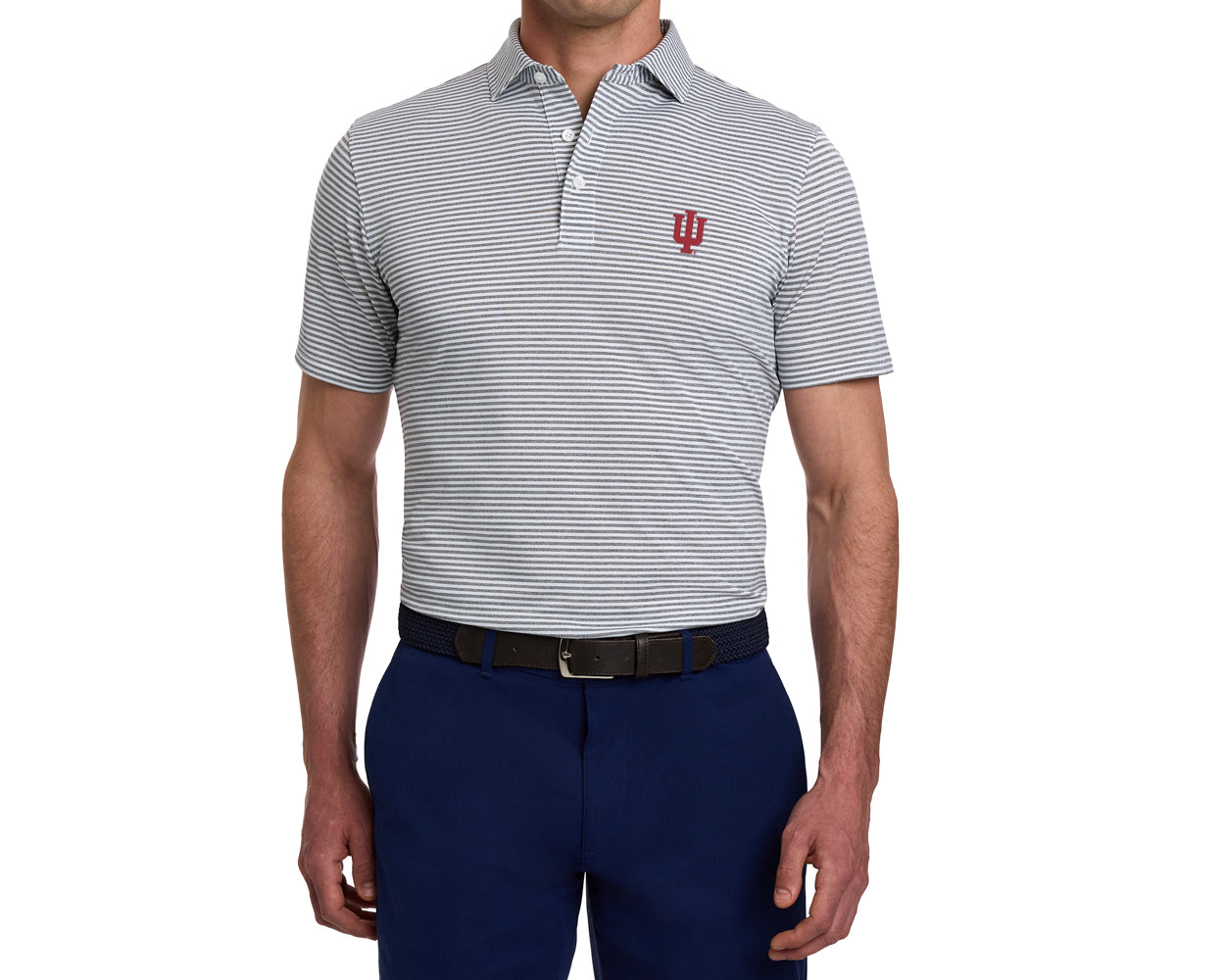 Indiana University Maxwell Shirt: Gray & White