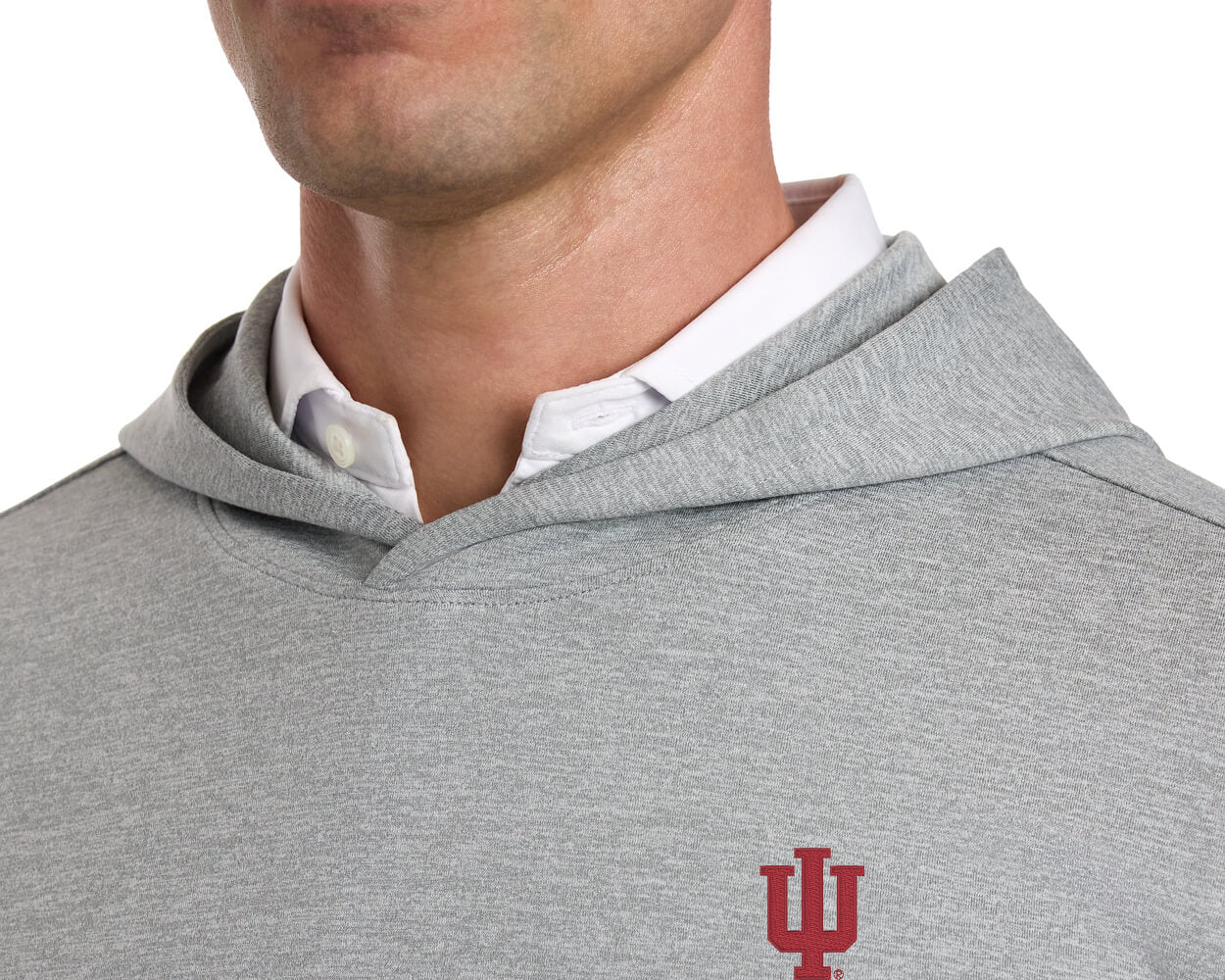 Indiana University Stowe Hoodie: Heathered Gray