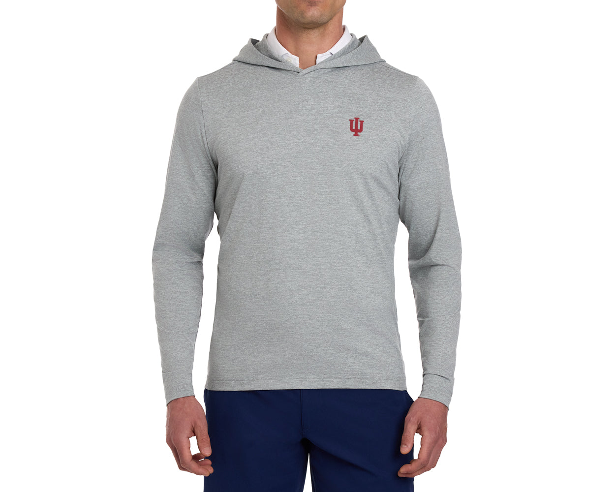 Indiana University Stowe Hoodie: Heathered Gray