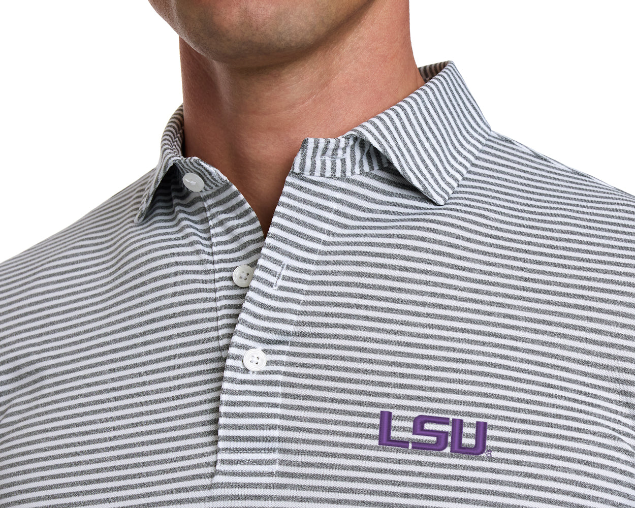 Louisiana State University Maxwell Shirt: Gray & White