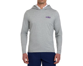 Louisiana State University Stowe Hoodie: Heathered Gray
