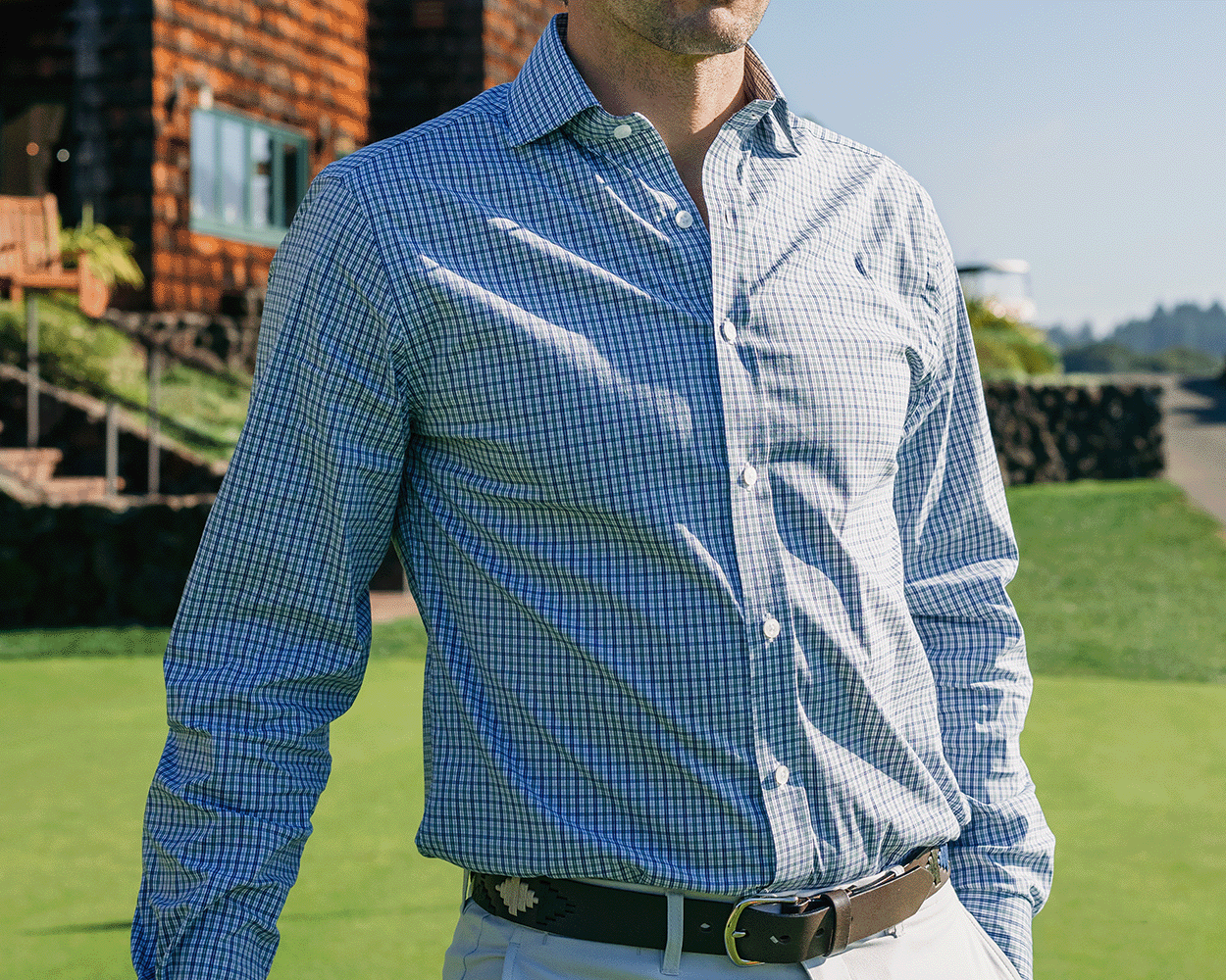 The Mendenhall Shirt: California Spruce & Navy