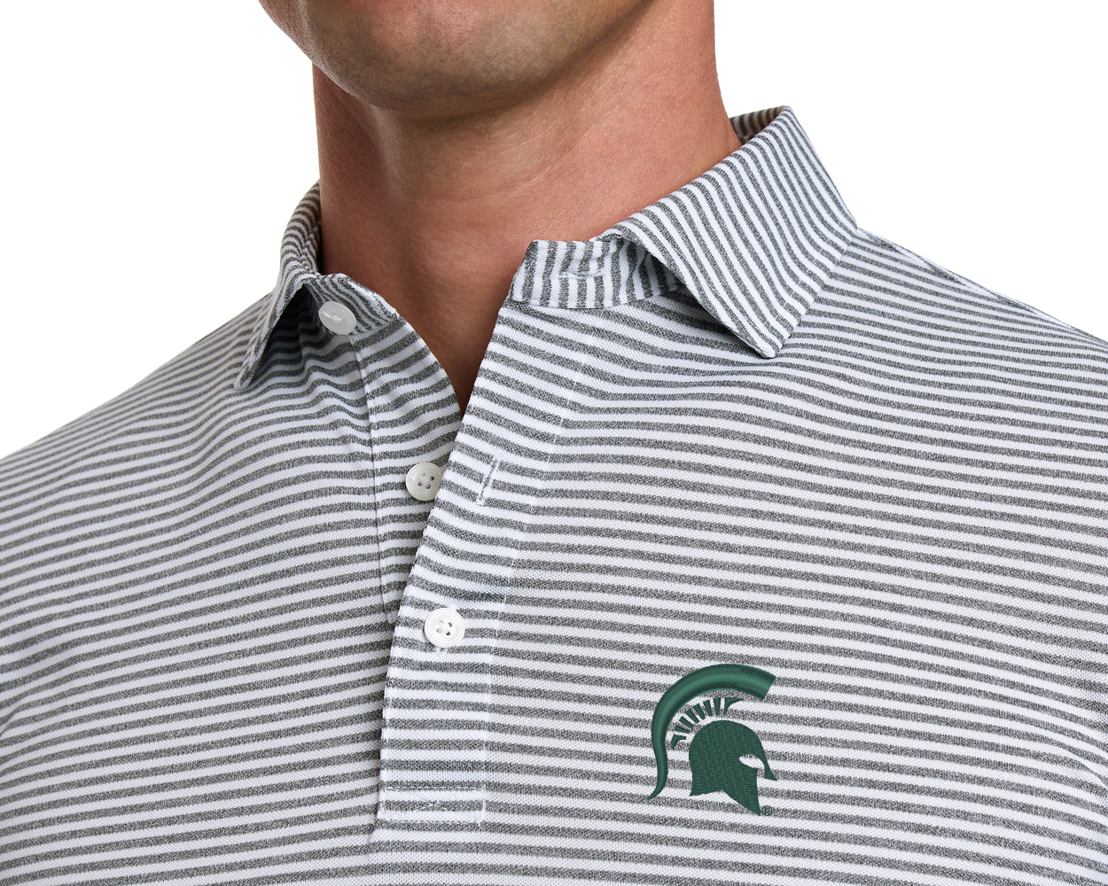 Michigan State University Maxwell Shirt: Gray & White