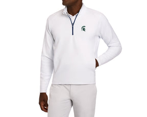 Michigan State University Rodgers Quarter-Zip: White