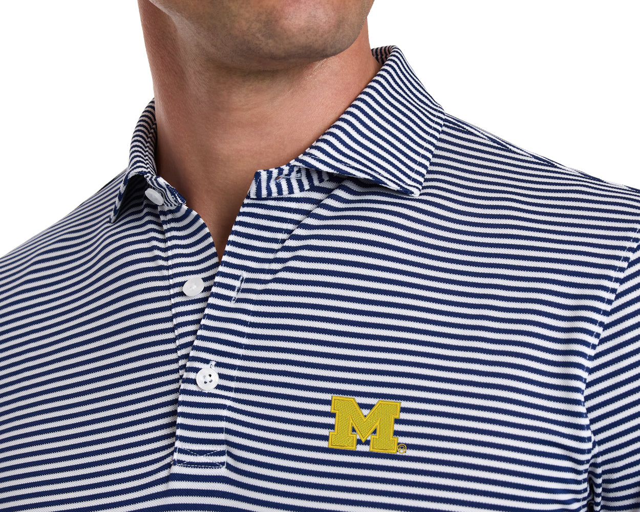 University of Michigan Maxwell Shirt: Navy & White