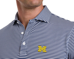 University of Michigan Maxwell Shirt: Navy & White
