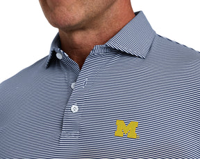 University of Michigan Perkins Shirt: Navy & White