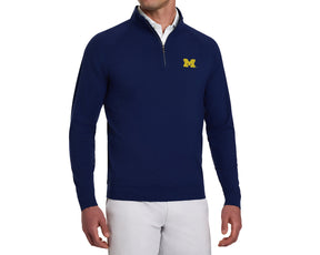 University of Michigan Westland Quarter-Zip: Navy
