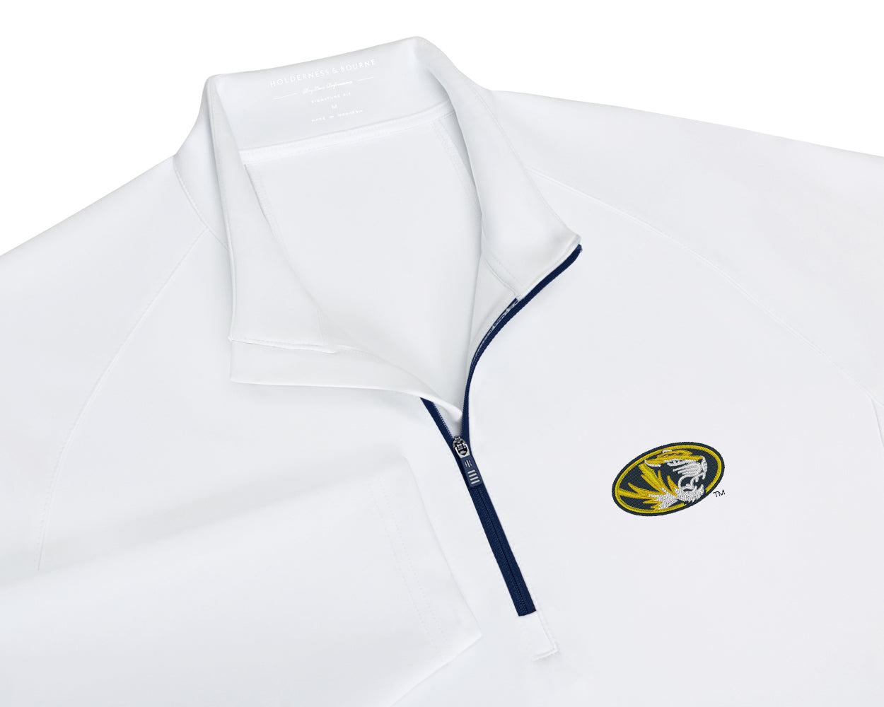 University of Missouri Rodgers Quarter-Zip: White