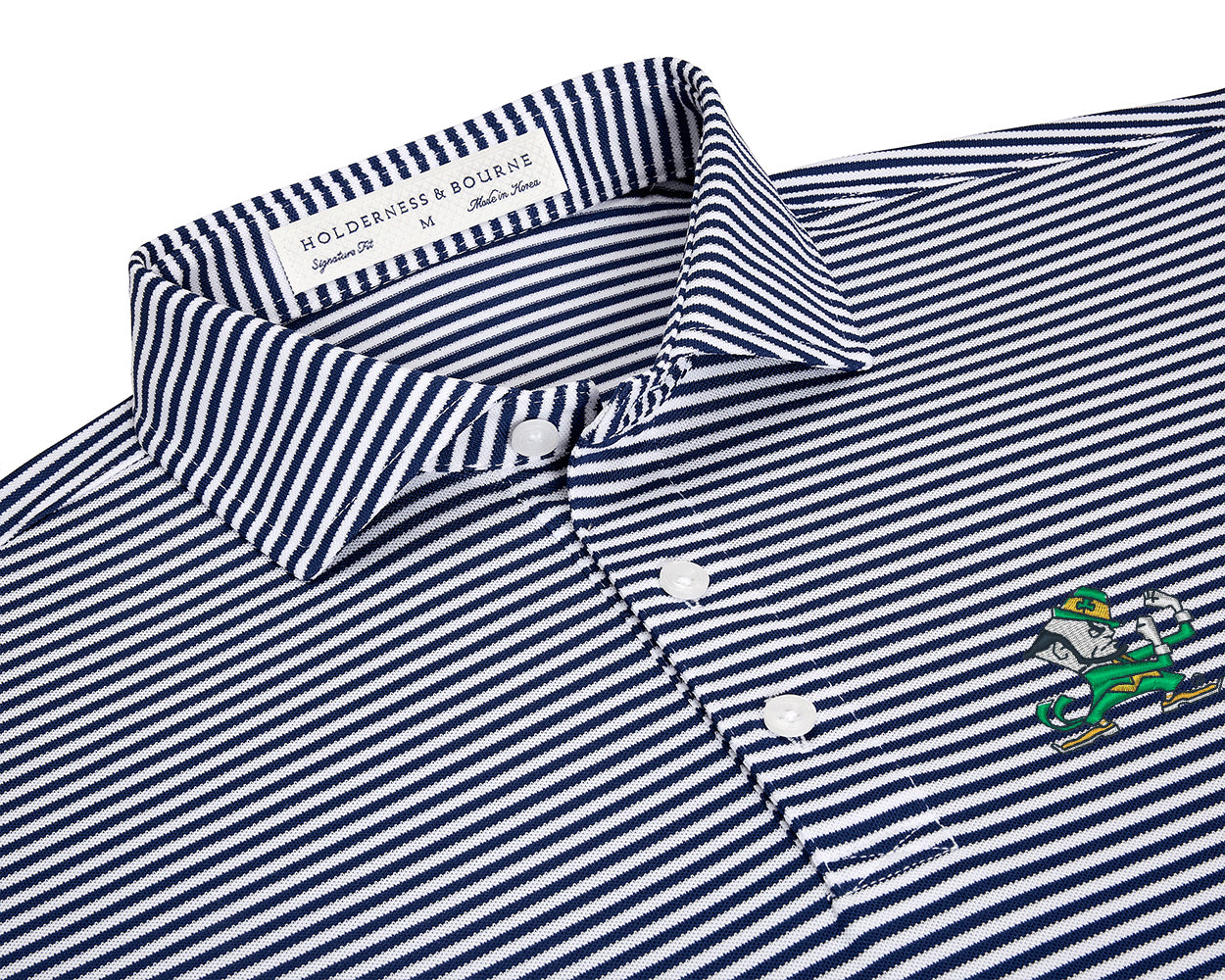 University of Notre Dame Maxwell Shirt: Navy & White