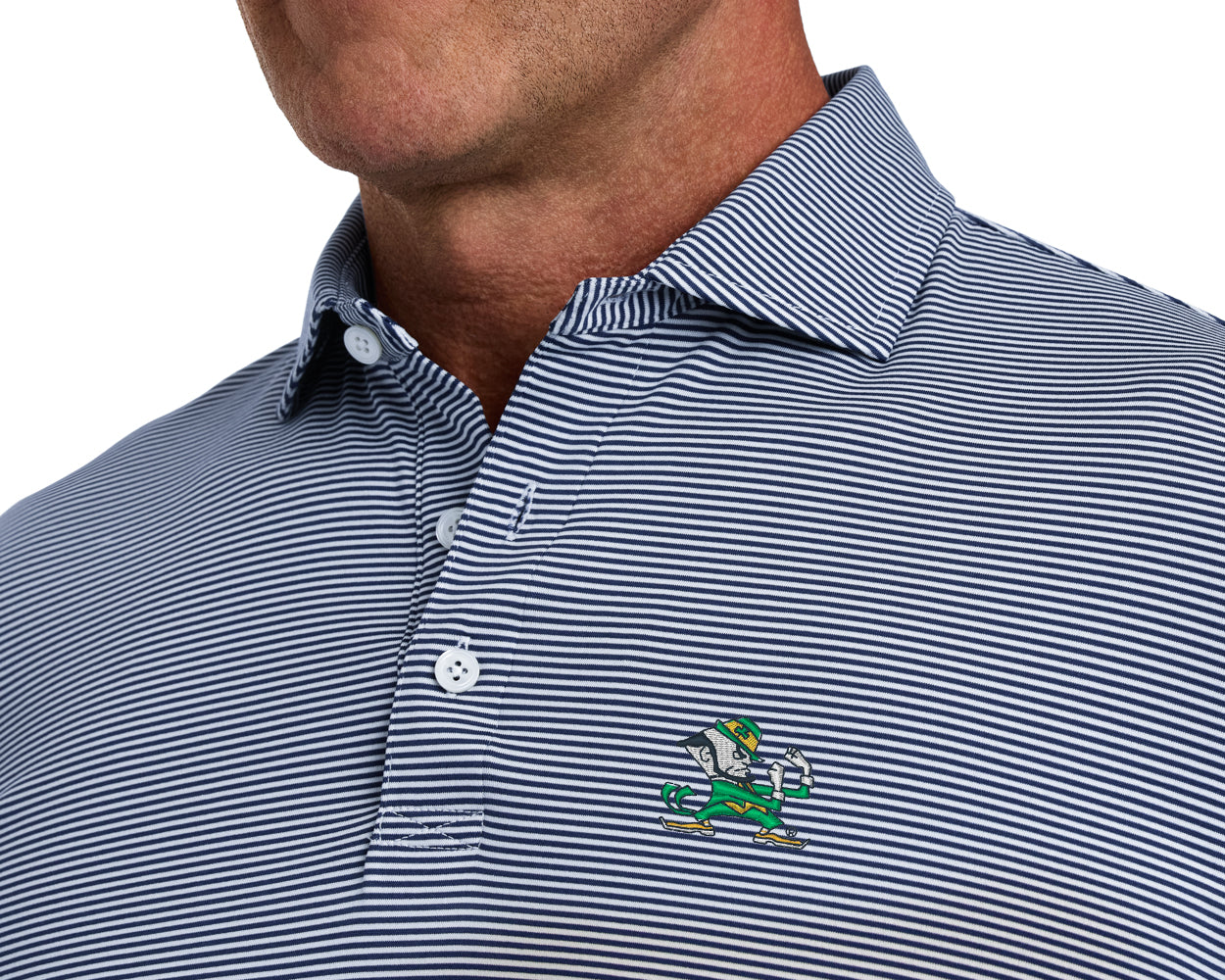 University of Notre Dame Perkins Shirt: Navy & White