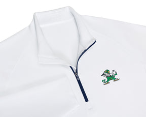 University of Notre Dame Rodgers Quarter-Zip: White