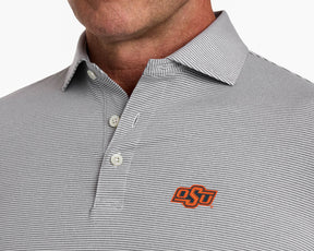 Oklahoma State University Perkins Shirt: Gray & White