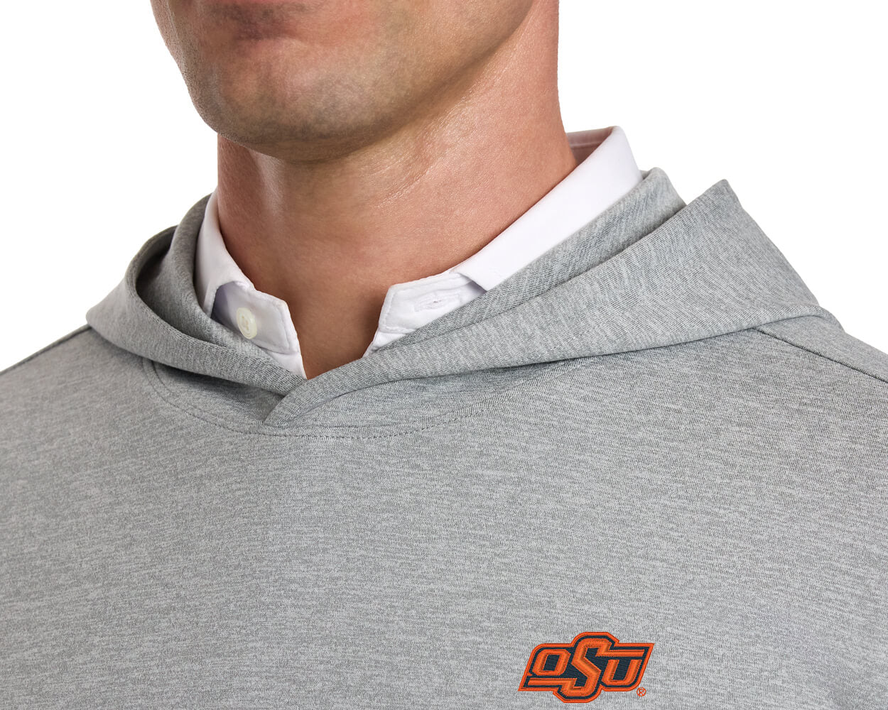 Oklahoma State University Stowe Hoodie: Heathered Gray