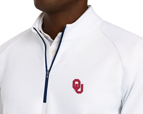 University of Oklahoma Rodgers Quarter-Zip: White