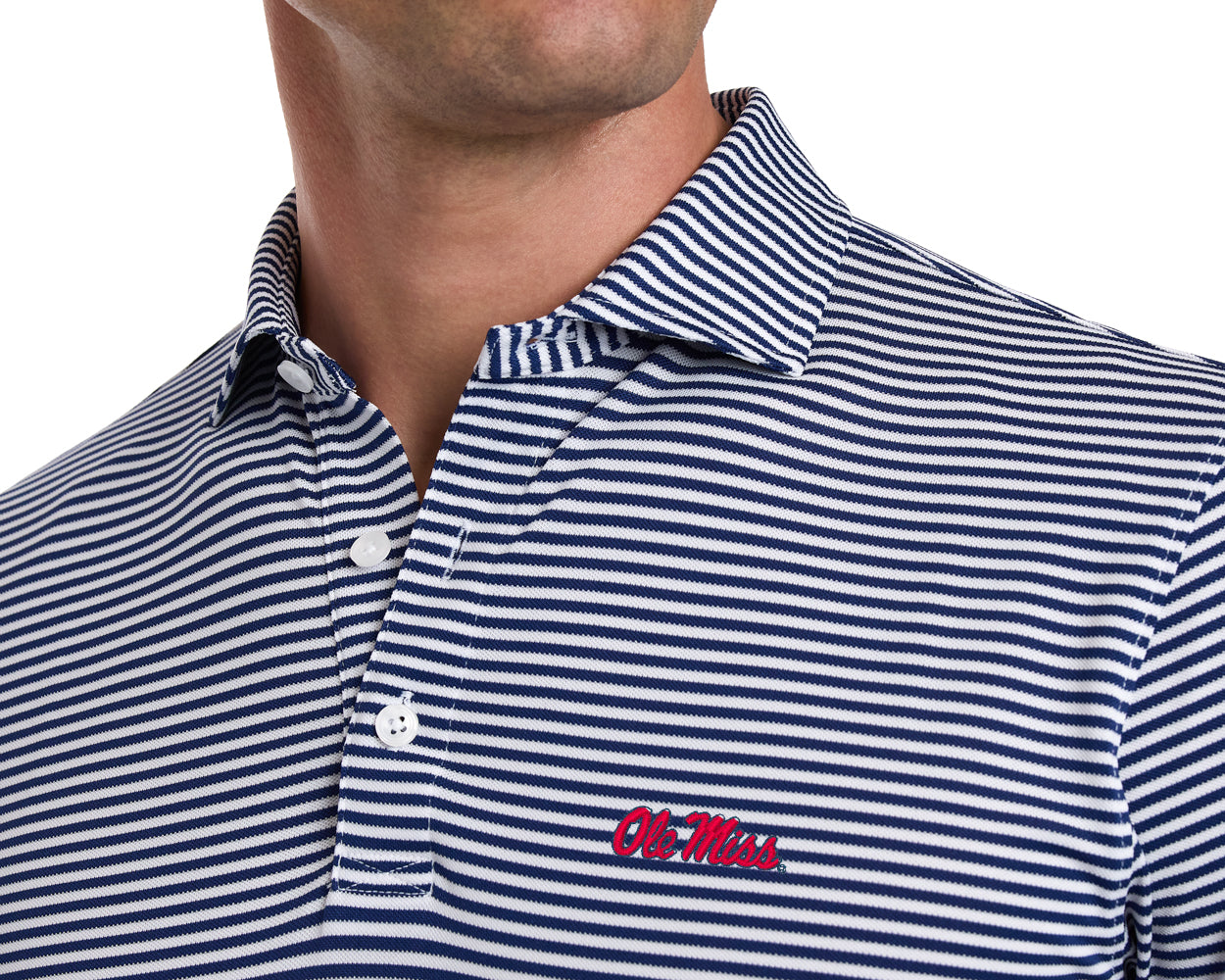 University of Mississippi Maxwell Shirt: Navy & White