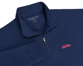 University of Mississippi Westland Quarter-Zip: Navy