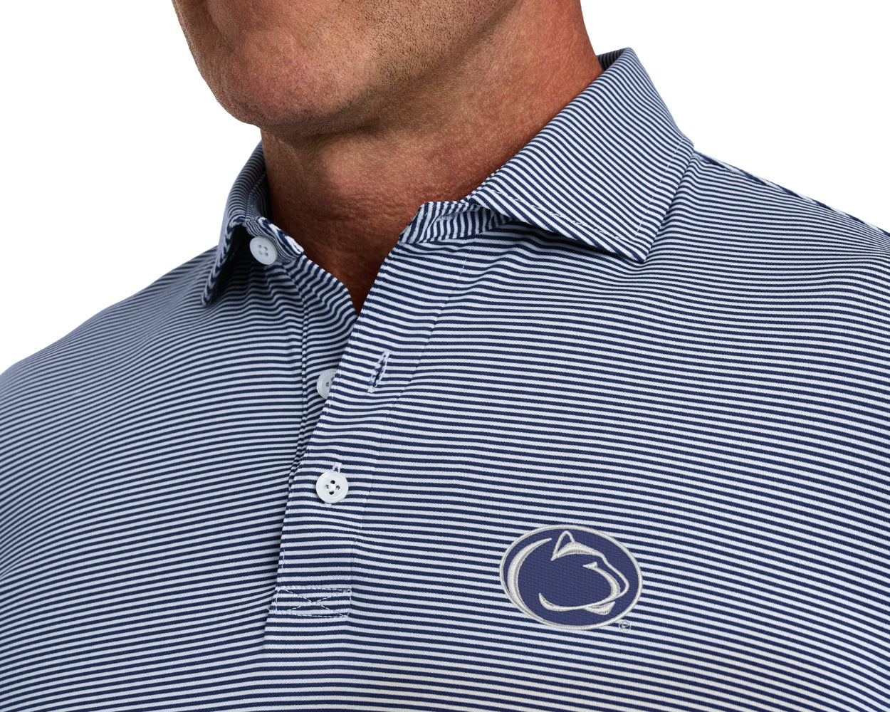 Penn State University Perkins Shirt: Navy & White