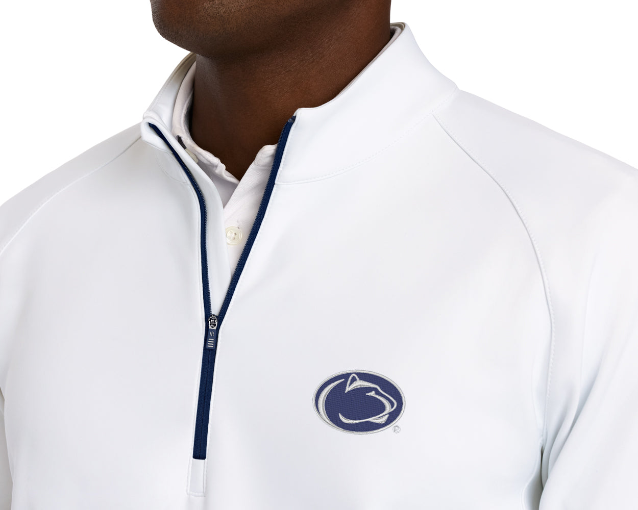 Penn State University Rodgers Quarter-Zip: White