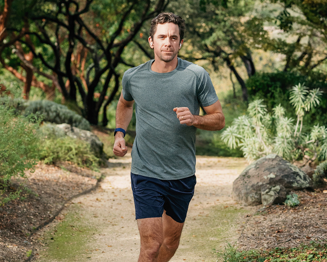 The Pickett Performance T-Shirt: Heathered Cypress