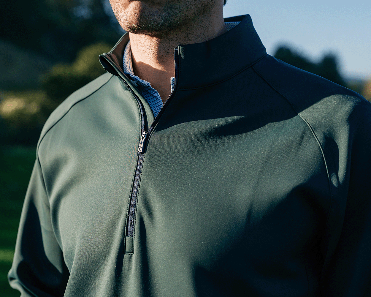 The Rodgers Quarter-Zip: Cypress