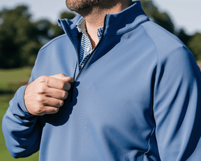 The Rodgers Quarter-Zip: Pacific Blue