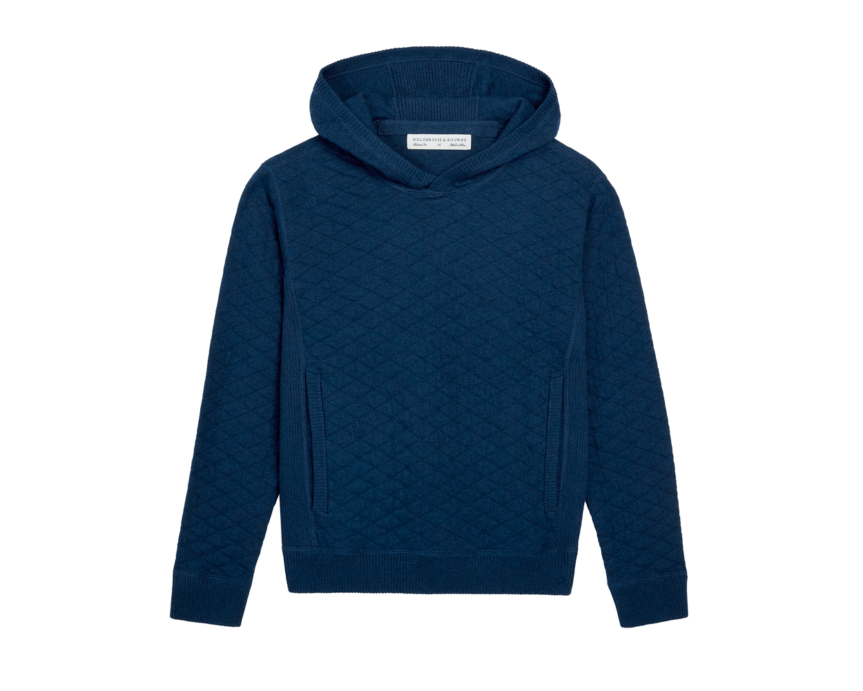 Holderness & Bourne Boy's Navy Blue Hoodie Sweater front view