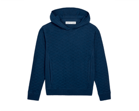Holderness & Bourne Boy's Navy Blue Hoodie Sweater front view