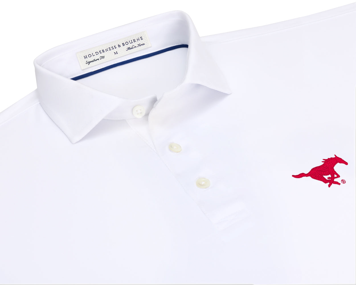 Southern Methodist University Anderson Shirt: White