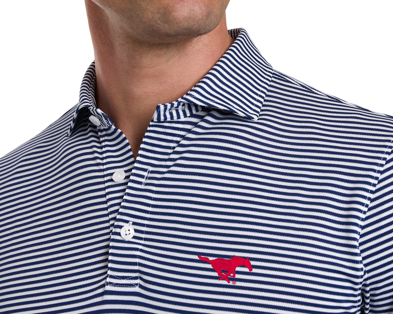 Southern Methodist University Maxwell Shirt: Navy & White