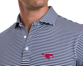 Southern Methodist University Maxwell Shirt: Navy & White