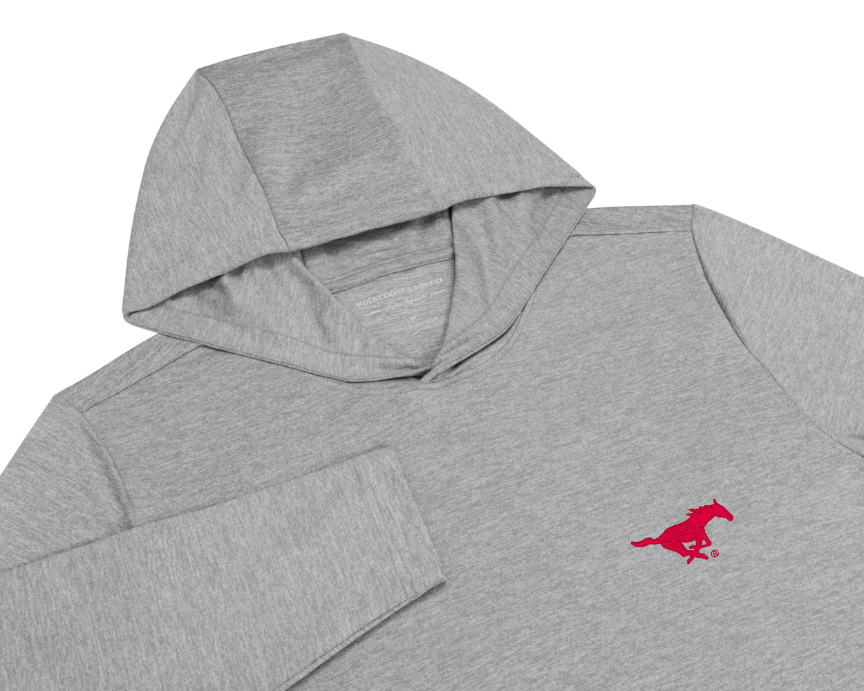 Southern Methodist University Stowe Hoodie: Heathered Gray