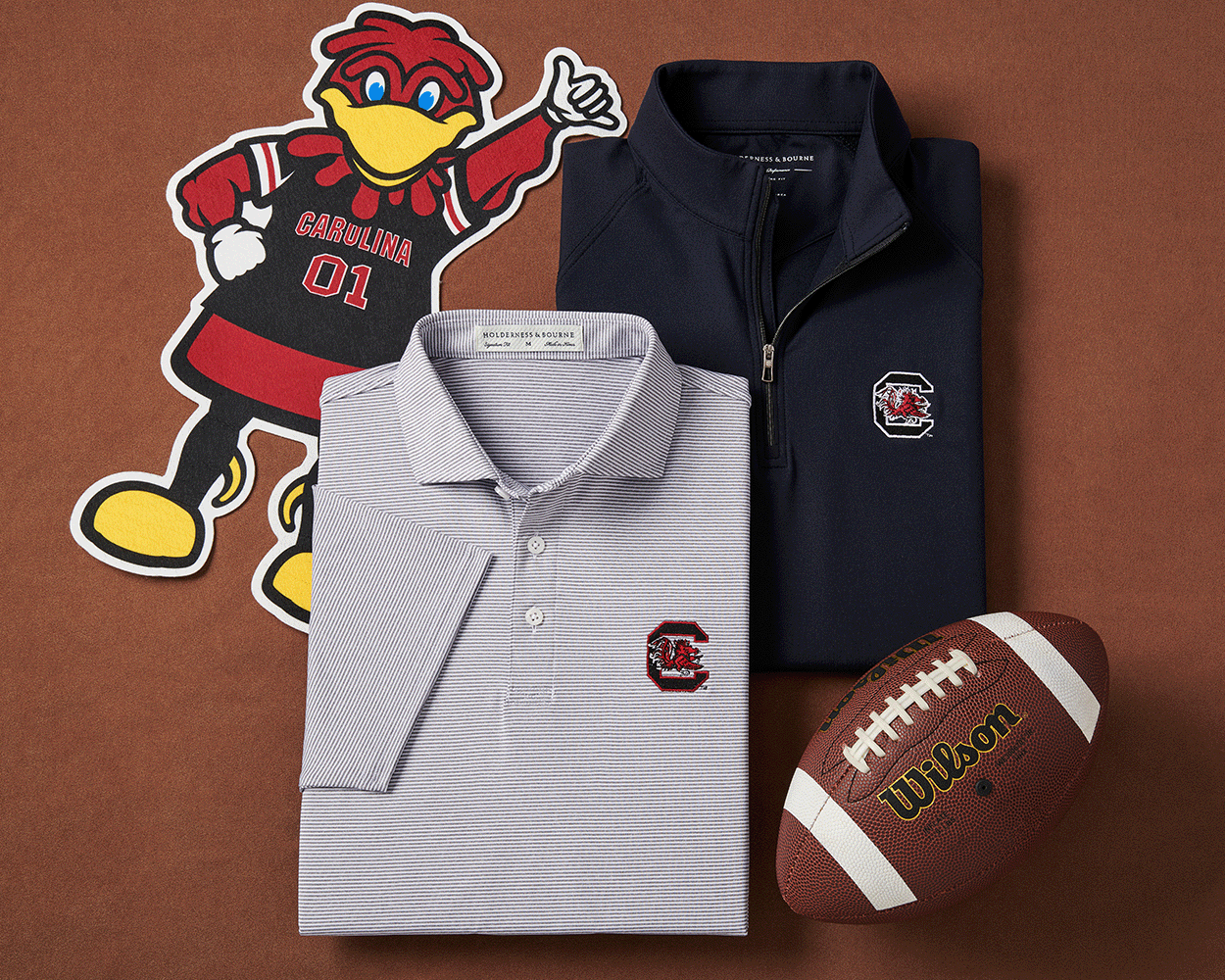 University of South Carolina Perkins Shirt: Gray & White