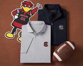 University of South Carolina Perkins Shirt: Gray & White