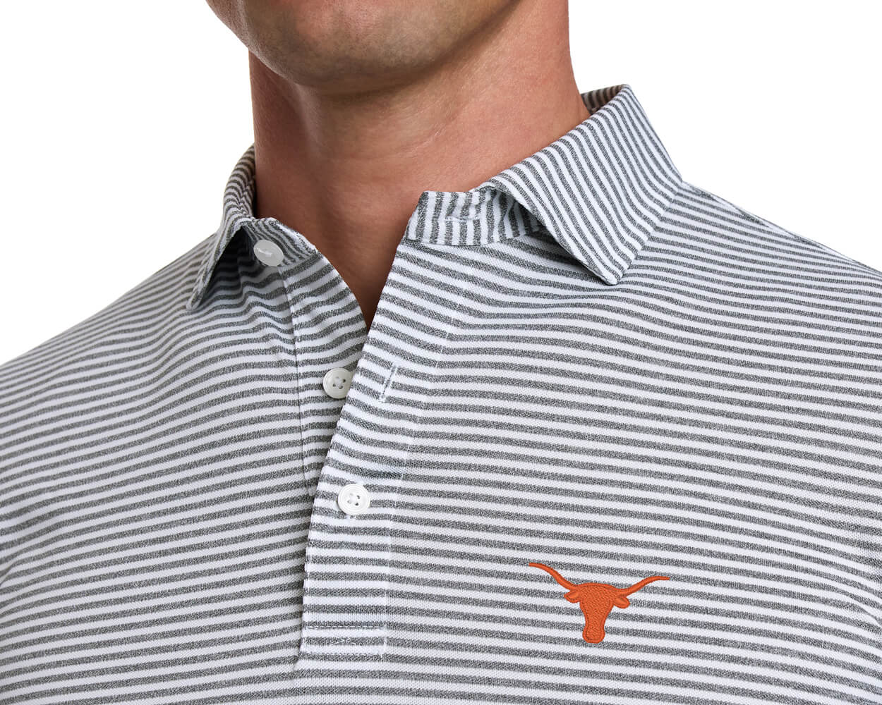 University of Texas Maxwell Shirt: Gray & White