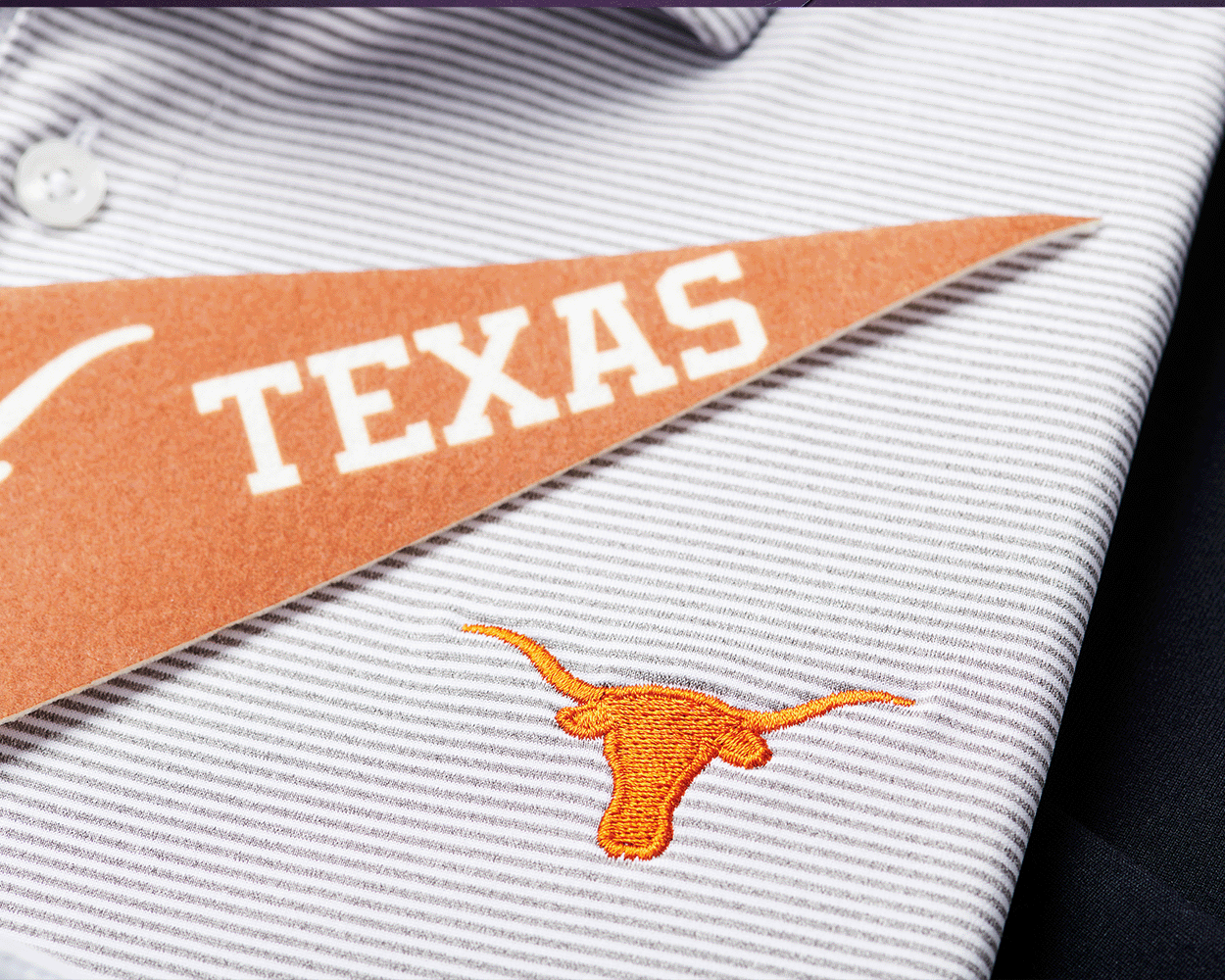 University of Texas Perkins Shirt: Gray & White
