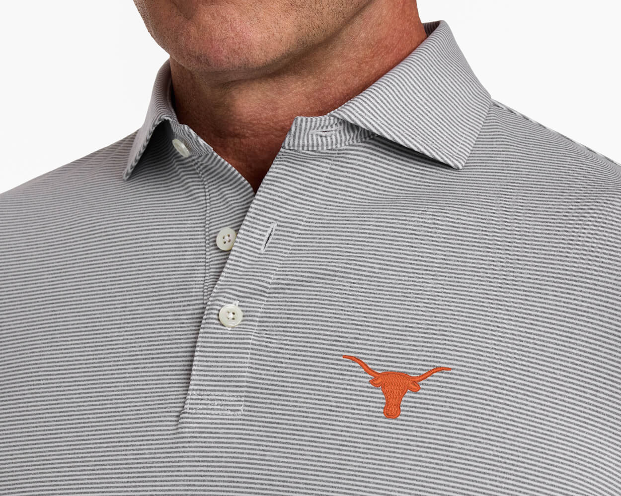 University of Texas Perkins Shirt: Gray & White