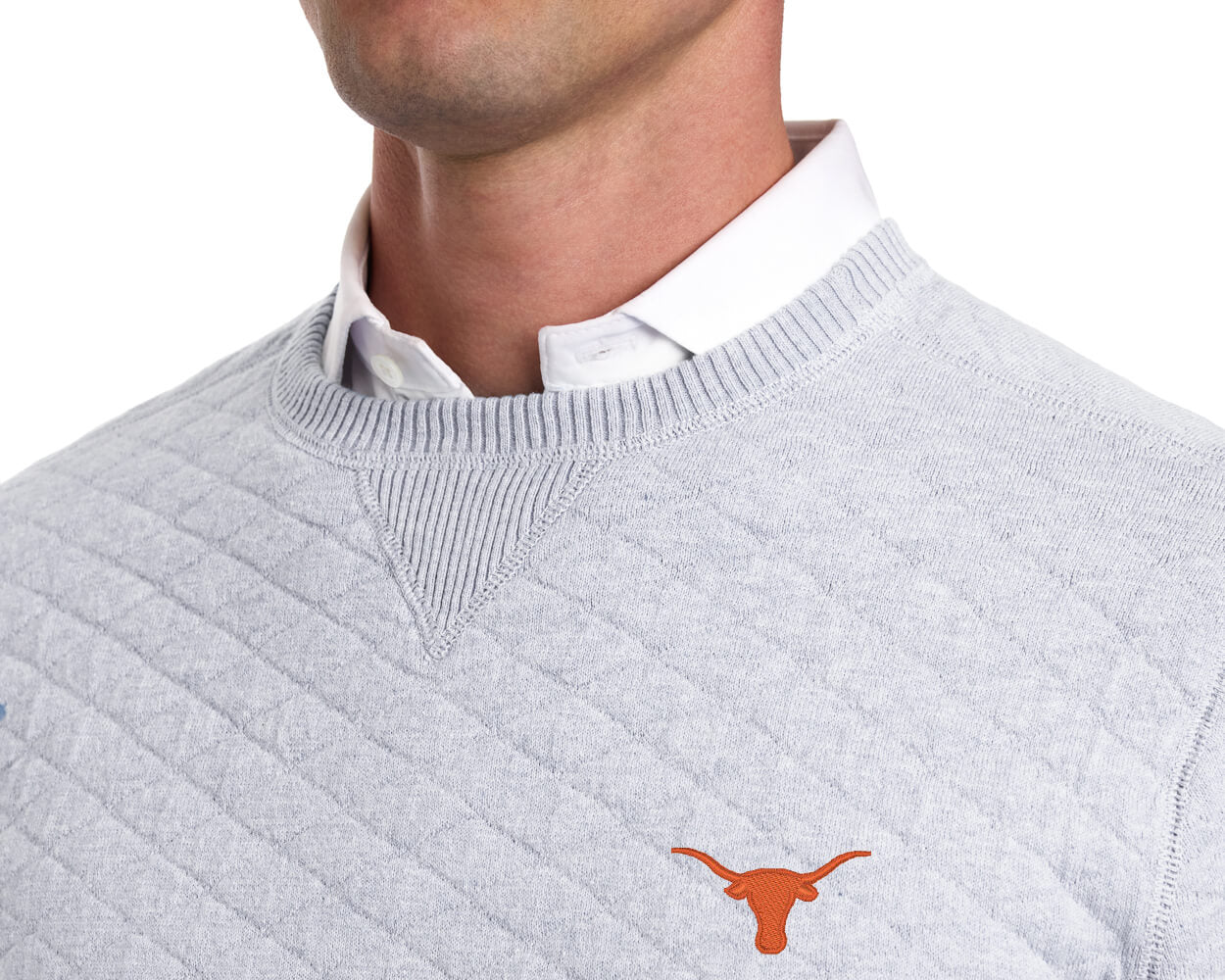 University of Texas Ward Crewneck Sweater: Heathered Gray