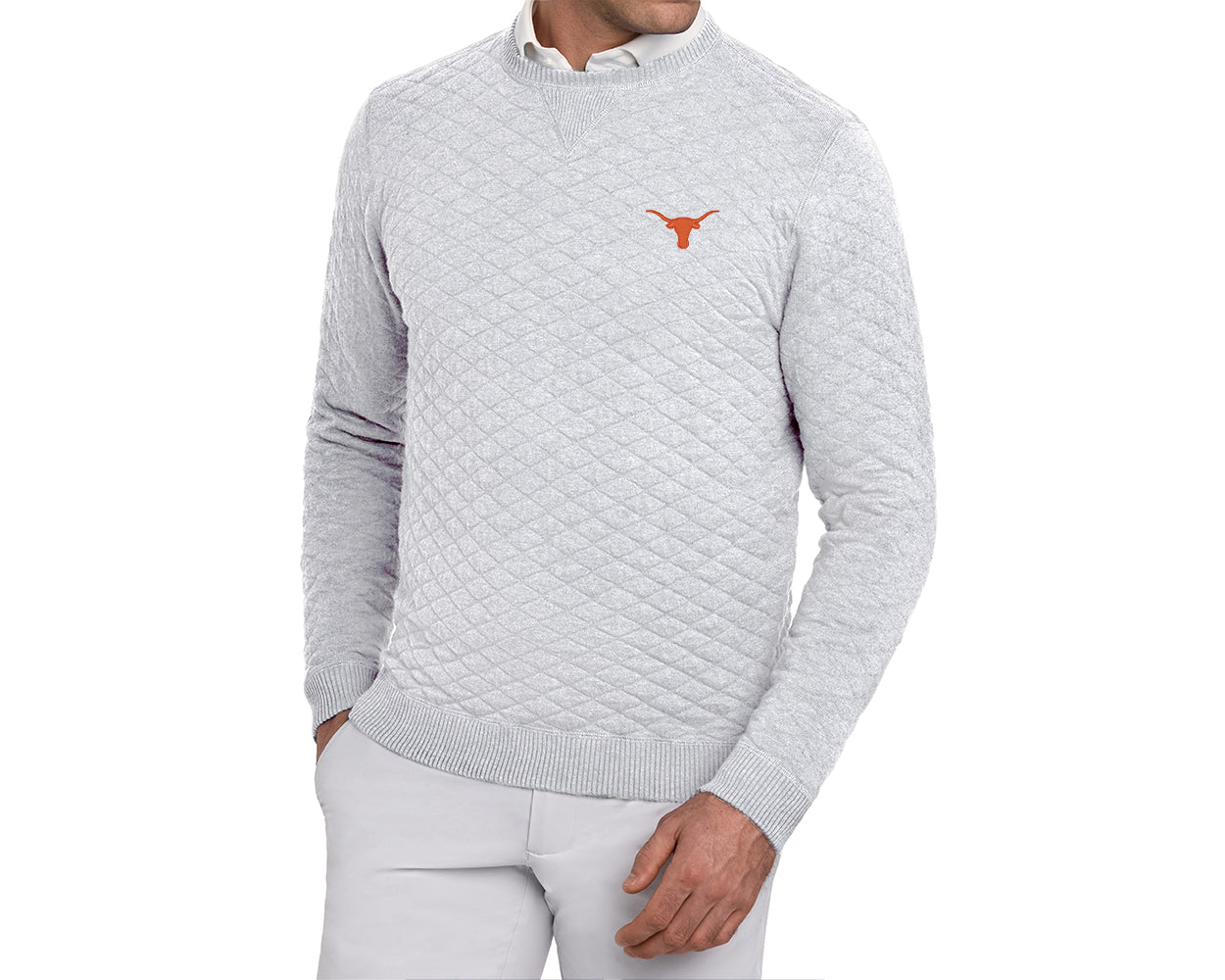 University of Texas Ward Crewneck Sweater: Heathered Gray