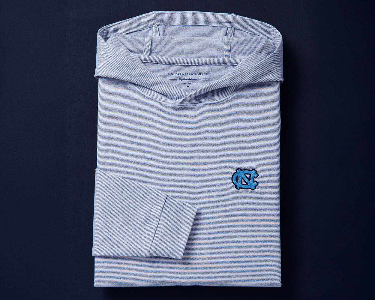 University of North Carolina Hamilton Hoodie: Pacific Blue & White